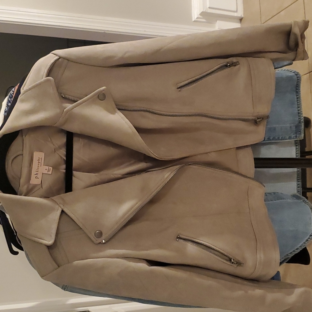 Moto jacket suede